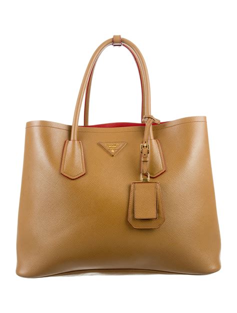 prada saffiano cuir double mini tote bag|Prada medium saffiano leather bag.